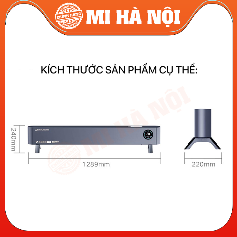 Máy Sưởi Xiaomi Viomi Pro2 VXTJ03 Kèm Tạo Ẩm, Kết Nối App - Hàng chính hãng