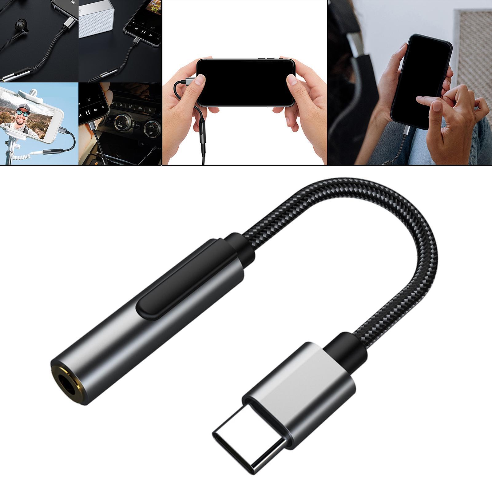 USB to 3.5mm Female Headphone Adapter, Headphone Audio Adapter, Stereo to