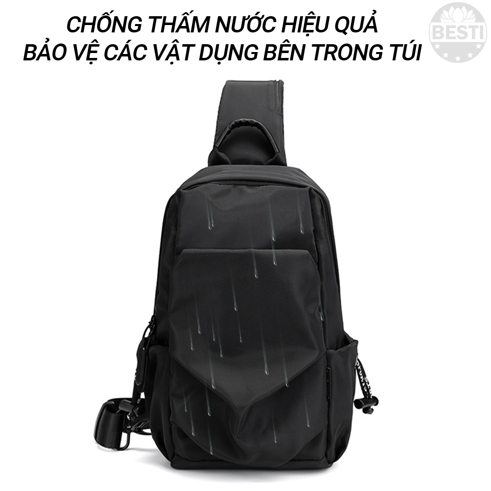 Hình ảnh Túi Đeo Chéo Nam Thể Thao Chống Nước, Chống Xước, Chống Bám Bụi,chất Liệu Vải Oxford Thiết Kế Thông Minh, Phong Cách Hiện Đại Thời Trang Cao Cấp Besti Y03- Hàng Chính Hãng