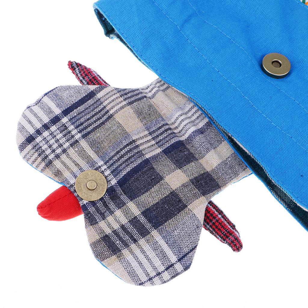Cute Owl Cotton Handmade Patchwork Backpack Bag Women Girl Handbag