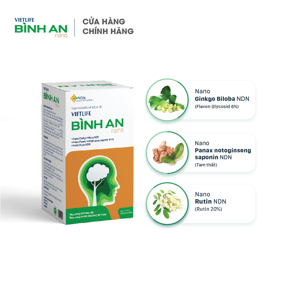 Vietlife Bình An 30 viên - An não, bình tâm
