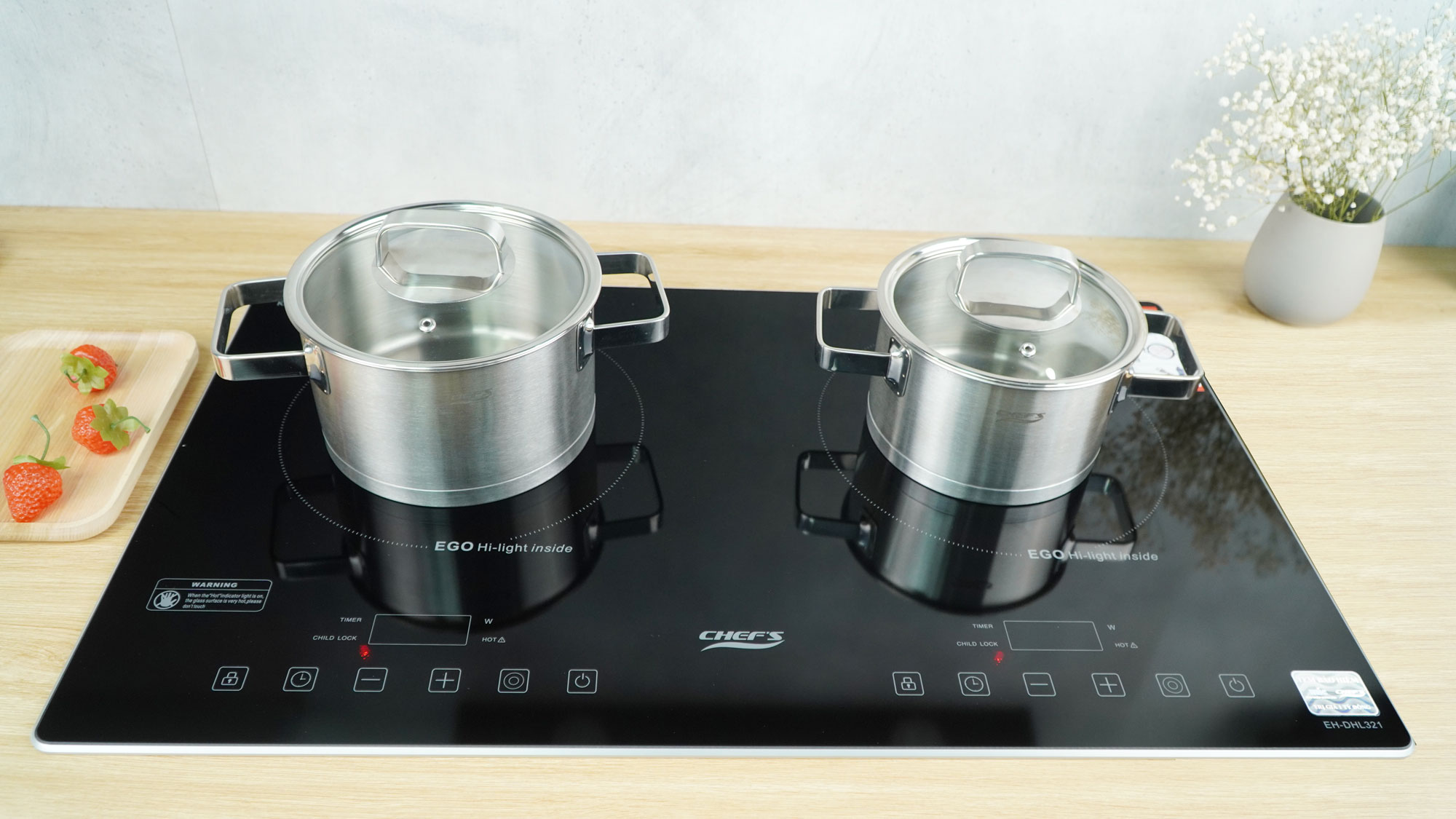 Bếp hồng ngoại đôi Chefs EH-DHL321 - HÀNG CHÍNH HÃNG