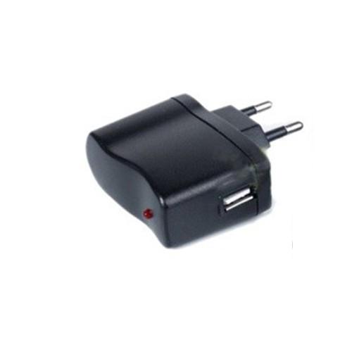 Đầu Sạc Đen Có Đèn Led 5V Dòng Chuẩn