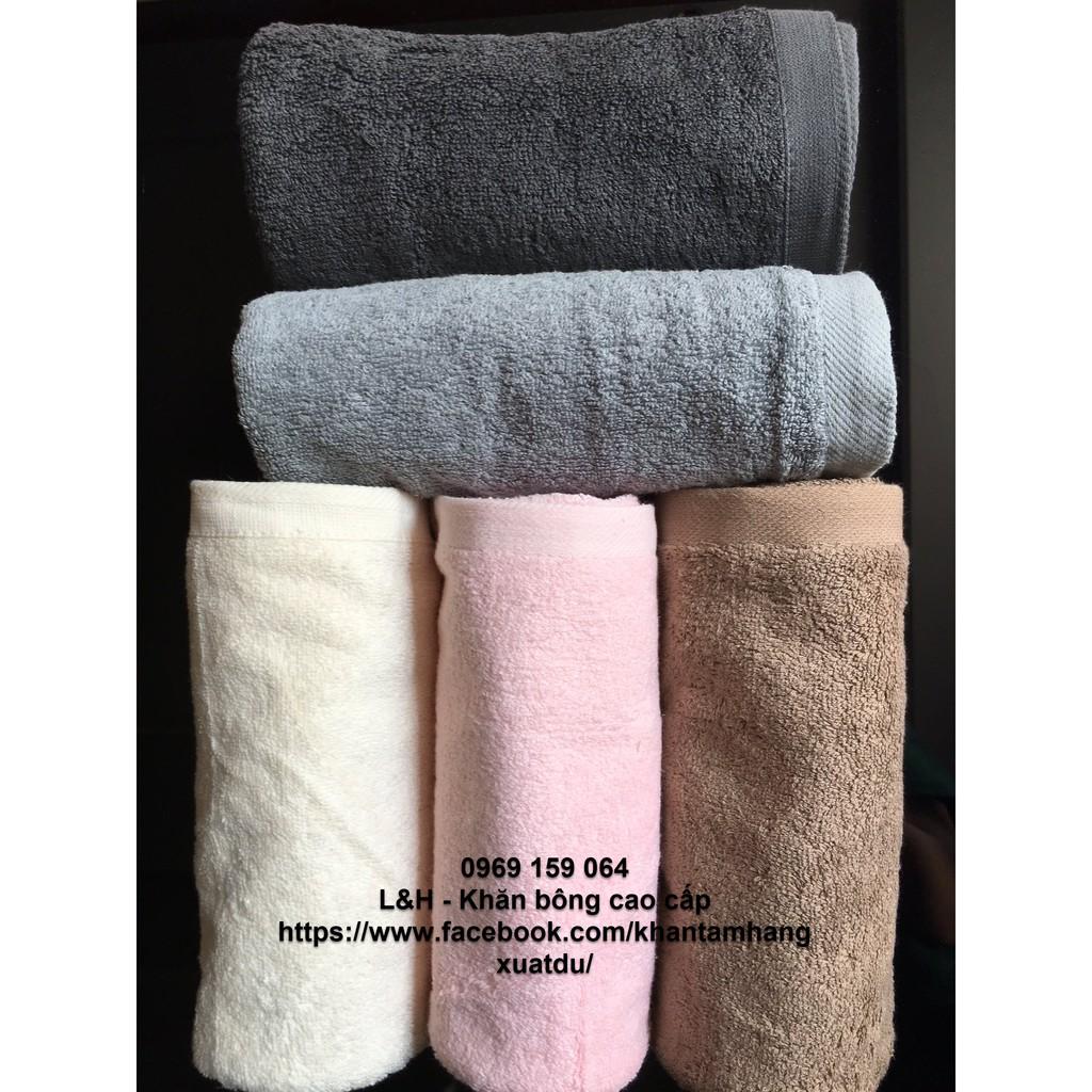 Set 5 khăn lau đầu, khăn gội 100 % cotton