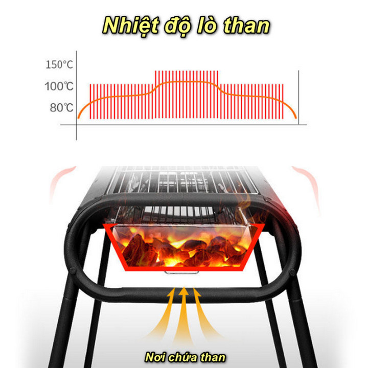 Bếp Nướng Ngoài Trời ALLOY BBQ Thép Không Rỉ 410