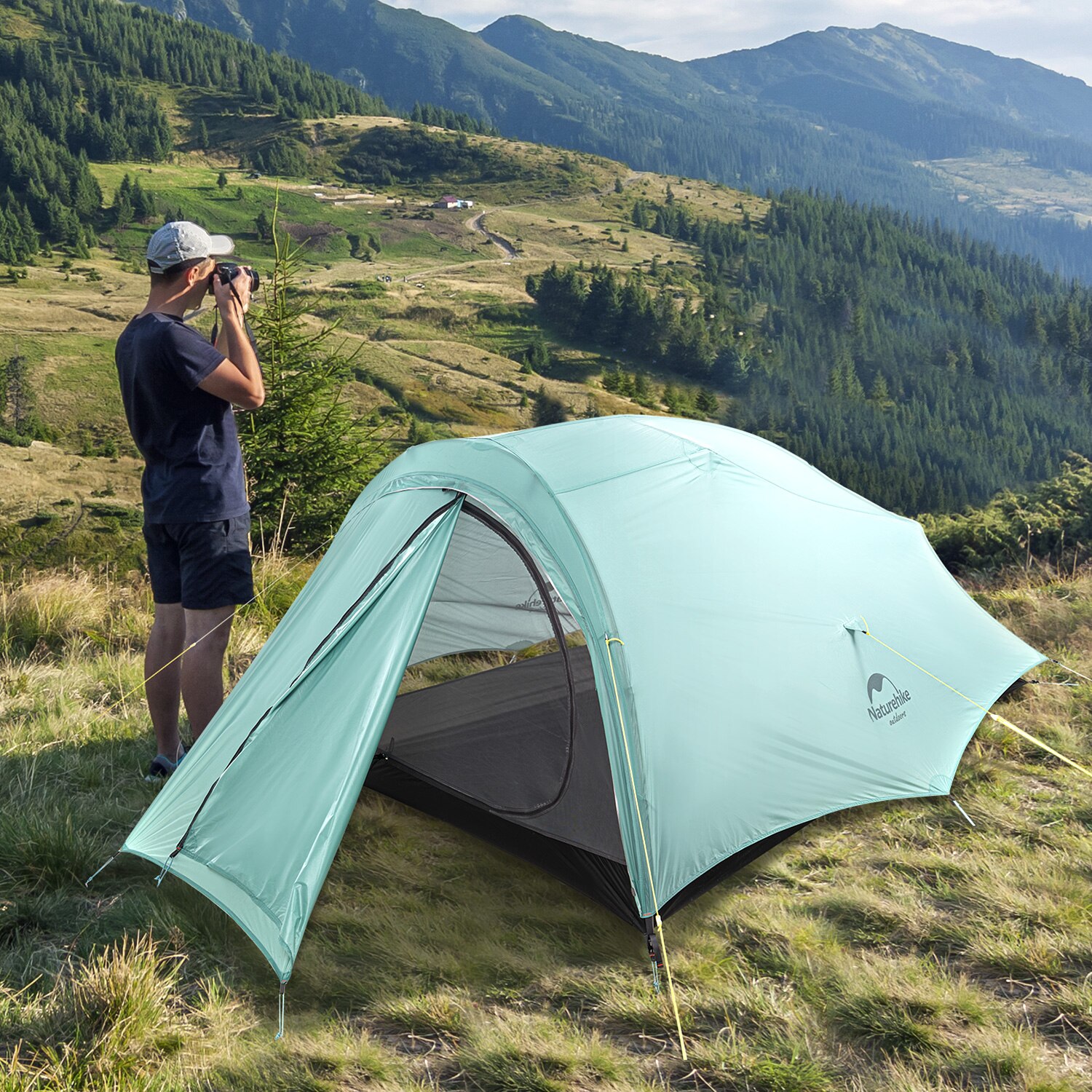 Lều Cắm Trại 2 Người Siêu Nhẹ Ba Mùa Naturehike NH20ZP091