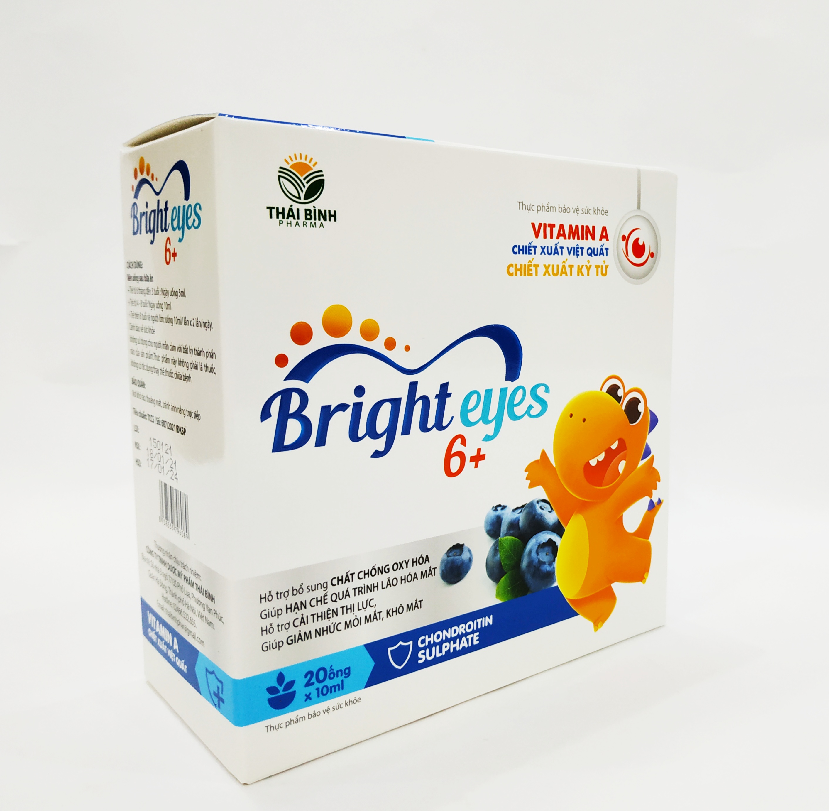 SIRO BỔ MẮT BRIGHT EYES 6+ BỔ SUNG VITAMIN A VÀ CÁC CHẤT CẦN THIẾT GIÚP TRẺ CÓ ĐÔI MẮT SÁNG KHỎE - GIẢM MỎI MẮT, KHÔ MẮT, MỜ MẮT – HẠN CHẾ CẬN THỊ - KHỎI LO CÁC BỆNH VỀ MẮT - HỘP 20 ỐNG NHỰA BẺ