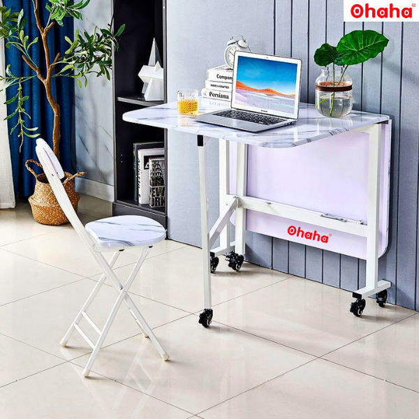 BÀN ĂN GẤP GỌN THÔNG MINH CÓ BÁNH XE OHAHA - BA021