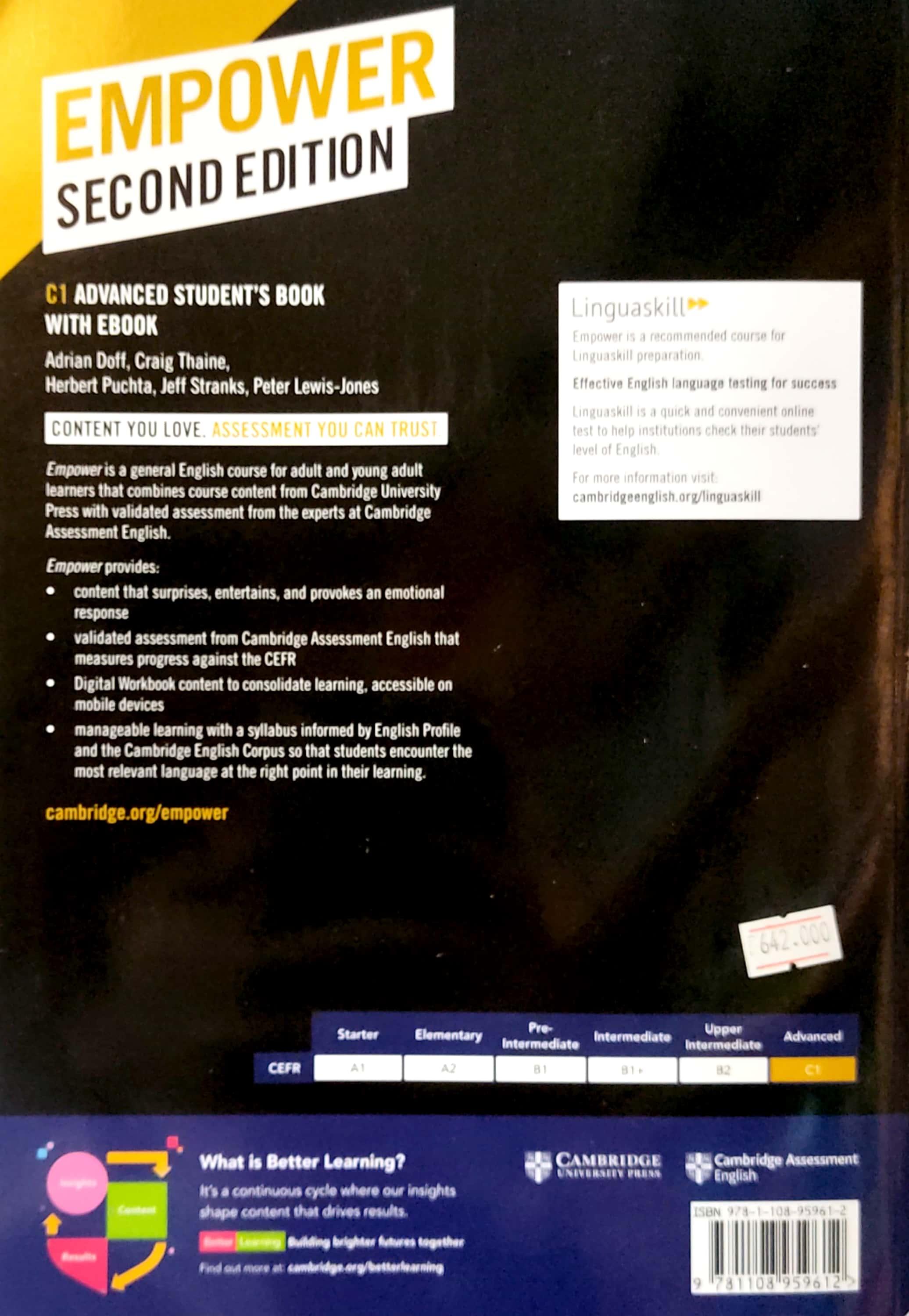 Empower Advanced C1 Student's Book With eBook - 2nd Edition