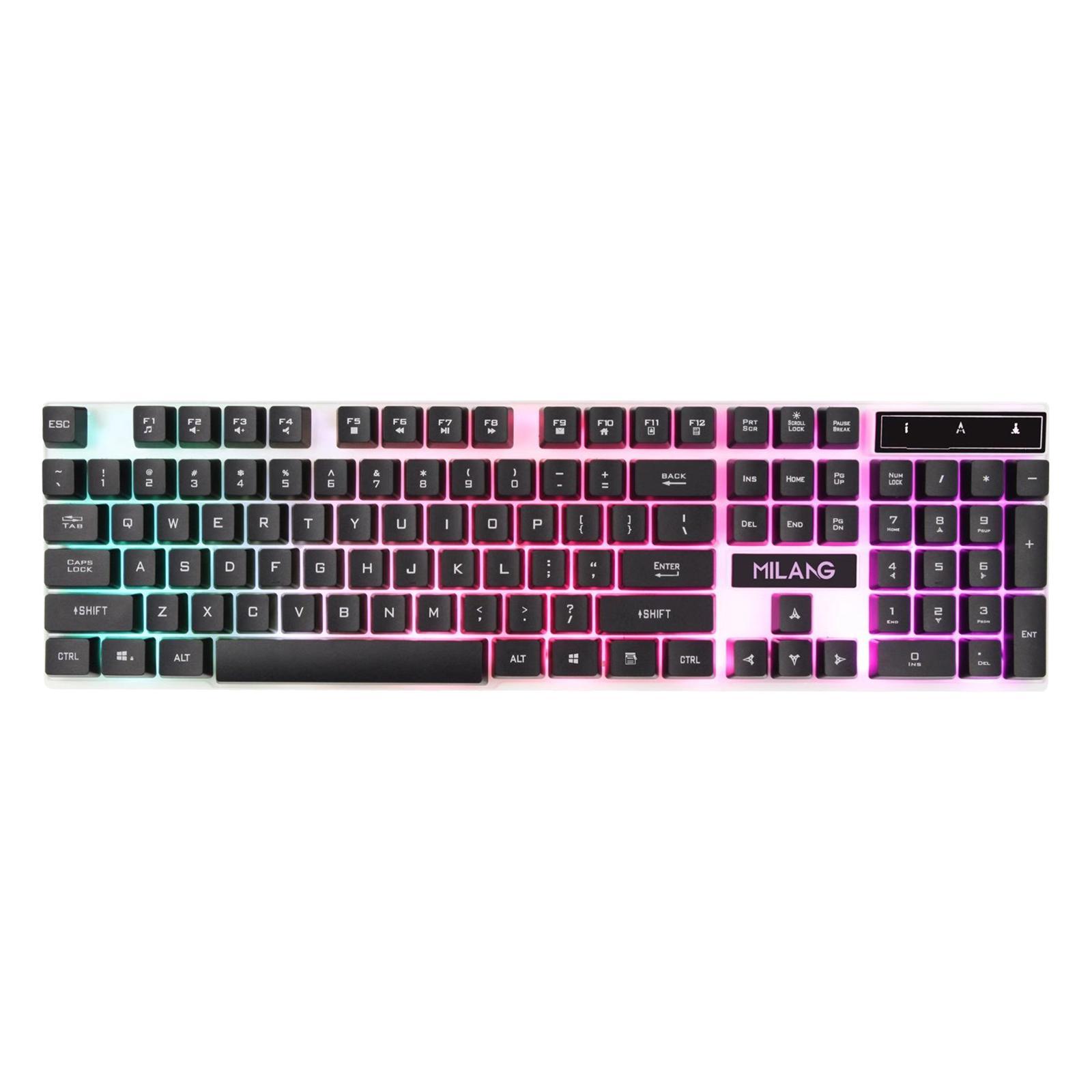 RGB Backlit Mechanical Gaming Keyboard 104 Keys USB