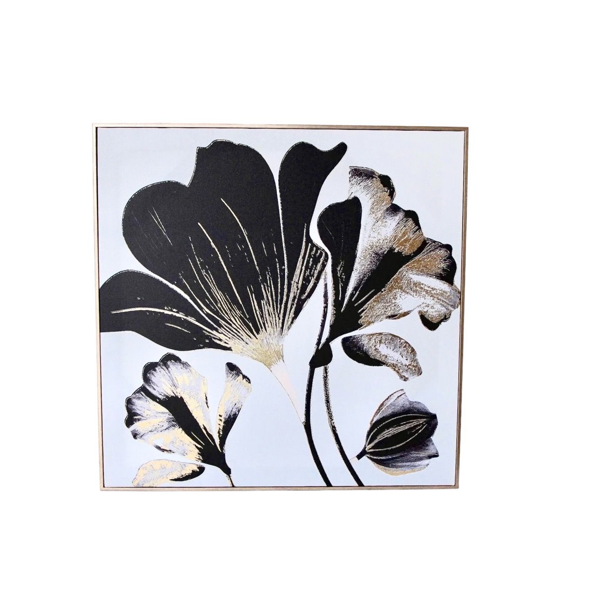 Tranh Treo Tường Mạ Vàng Sang Trọng - Tranh Canvas Decor Trang Trí MYS 60x60cm |Index Living Mall - Nội thất Thái Lan|