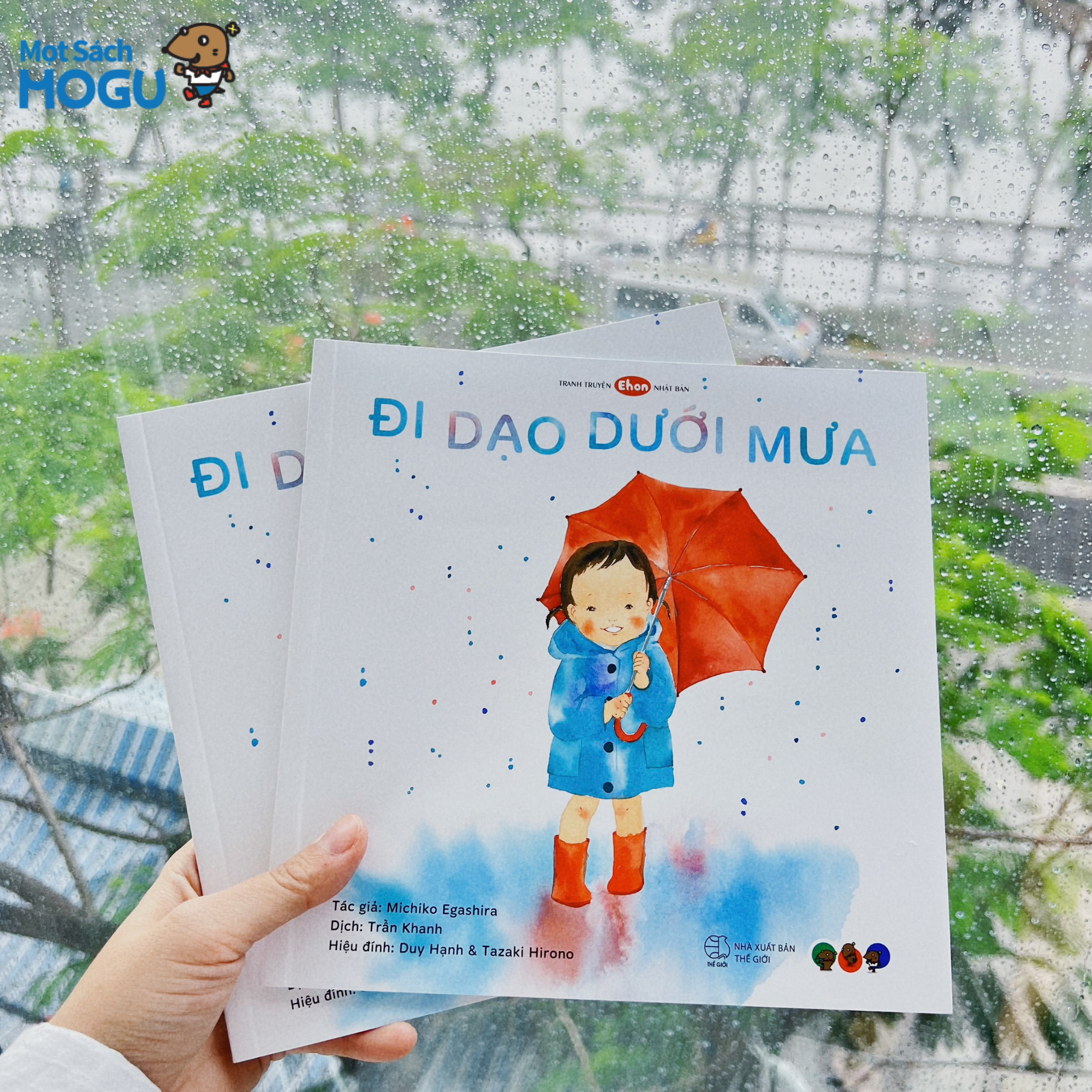 Sách Ehon cho bé 1-3 tuổi - Đi dạo dưới mưa