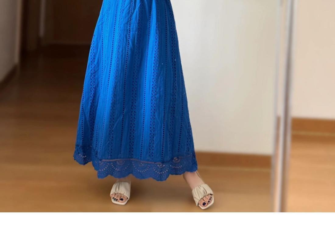 SHUANGYAN Cộng với kích thước béo MM Tea Break Pháp Sling Dress Nữ cao cấp cảm giác khí chất thắt lưng bờ biển nghỉ mát gió váy mùa hè