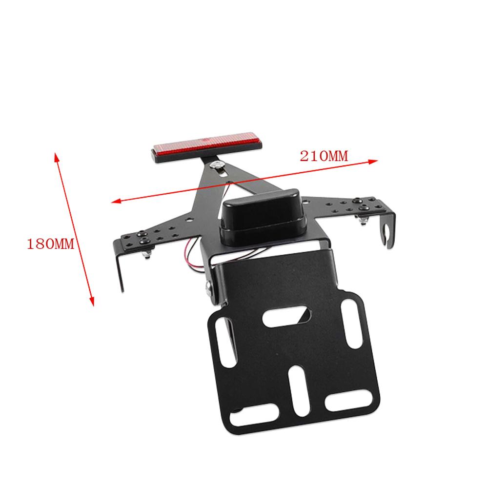 Motorcycle Adjustable Angle License Plate Frame Motorcycle License Plate Holder Metal Bracket for Motorcycle License Plate