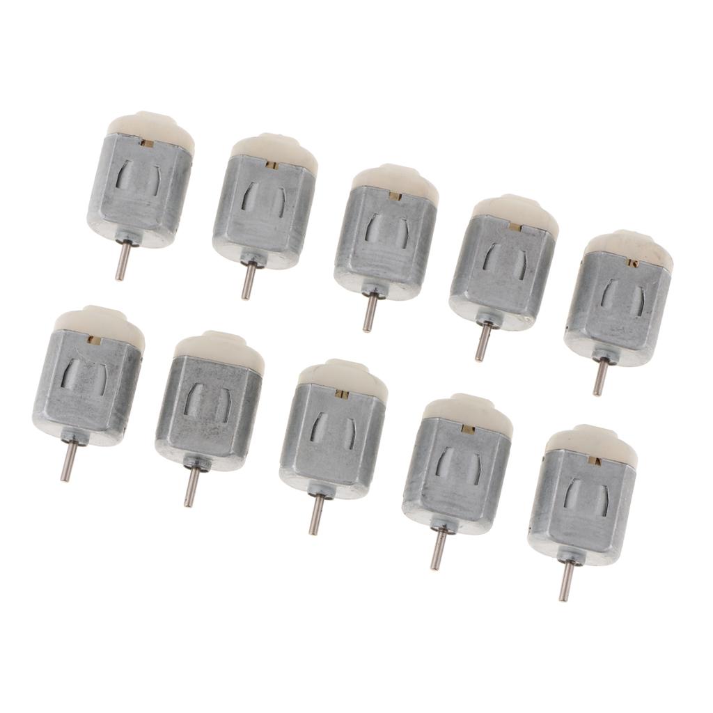 10 chiếc Thu Nhỏ 1-6 V Nhỏ 130 Động Cơ DC Xe Bốn Bánh Mô Hình Động Cơ