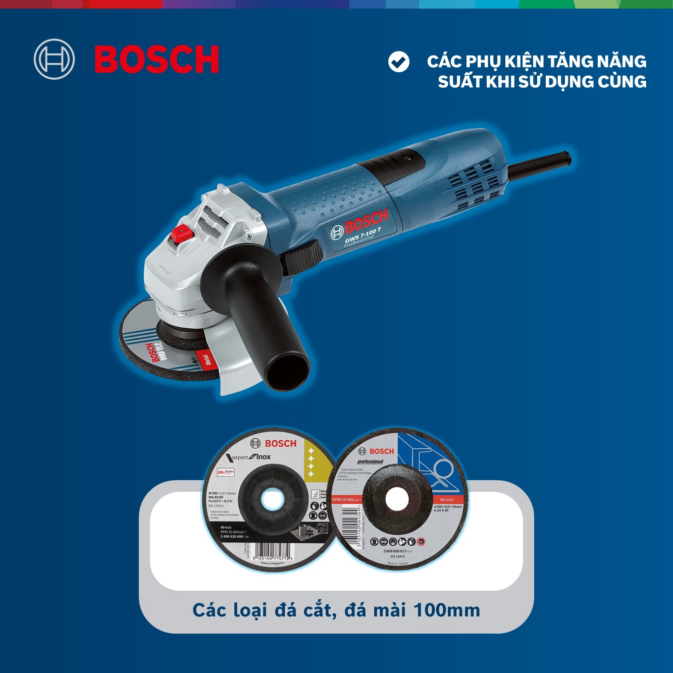 Máy mài góc Bosch GWS 7-100 T