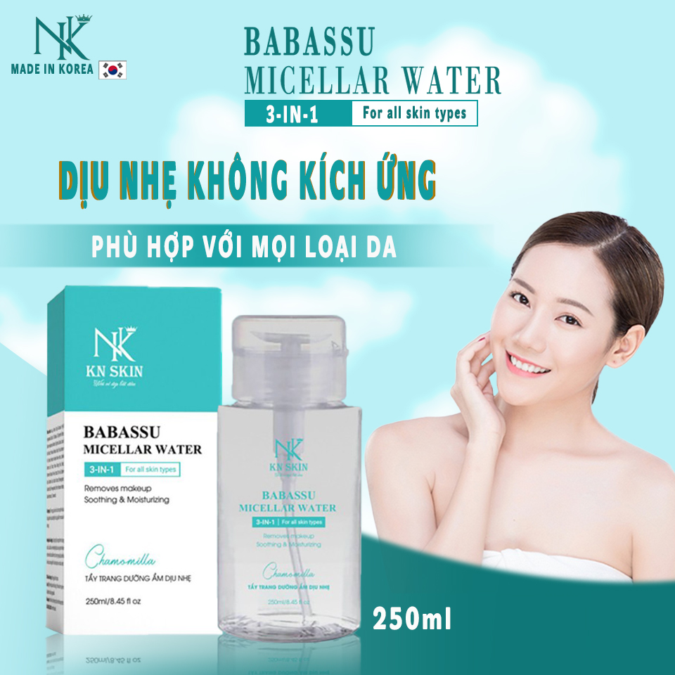 TẨY TRANG DƯỠNG ẨM DỊU NHẸ 3-IN-1 Tẩy trang, giúp loại bỏ các lớp trang điểm và bụi bẩn, giúp làm dịu da, dưỡng ẩm da, giúp da ẩm mượt sau khi sử dụng.  Hướng dẫn sử dụng: Dùng bông tẩy trang, thẩm một lượng vừa đủ
