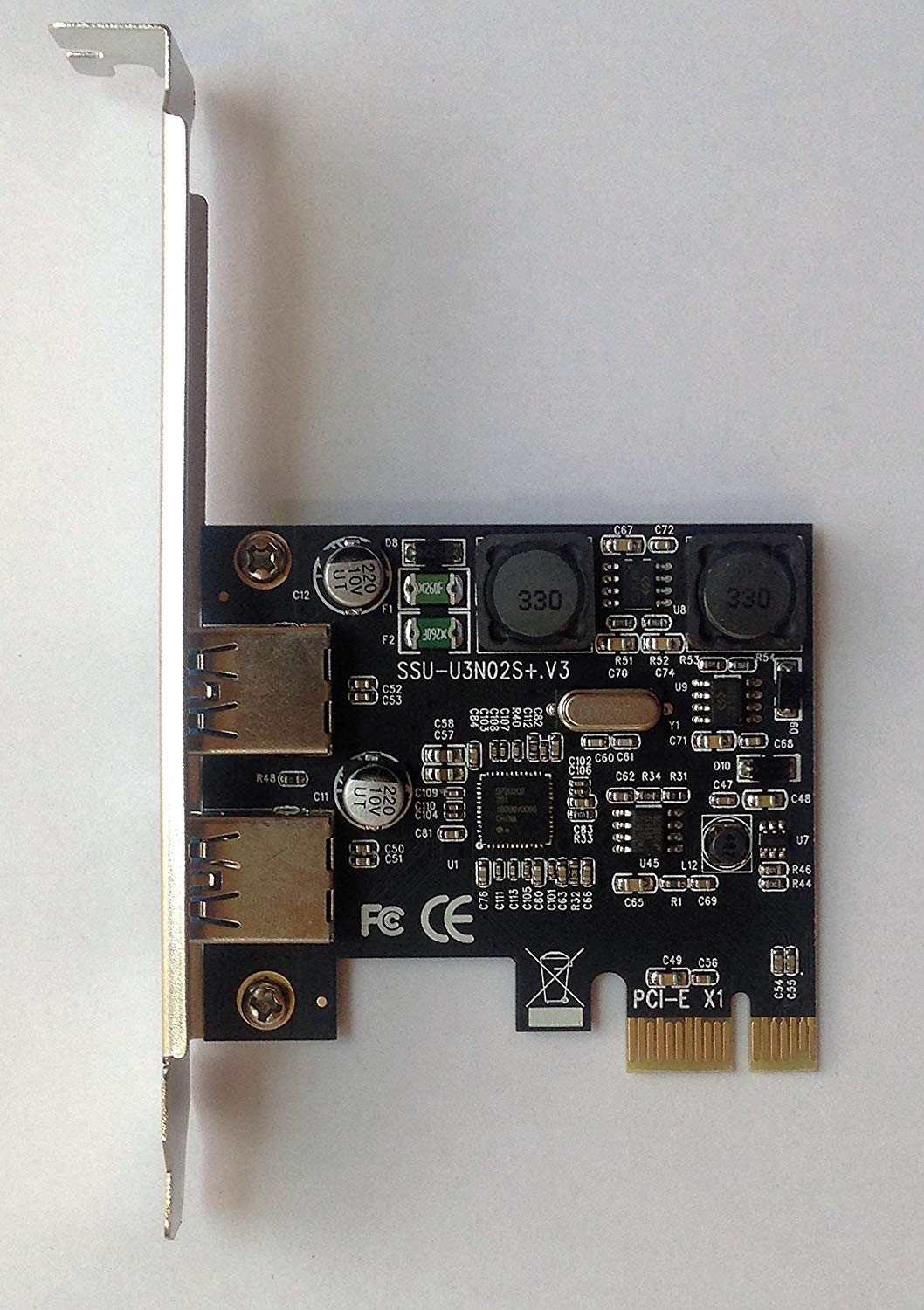 Card PCI-E mở rộng ra 2 cổng USB 3.0 không cần nguồn phụ D00-249