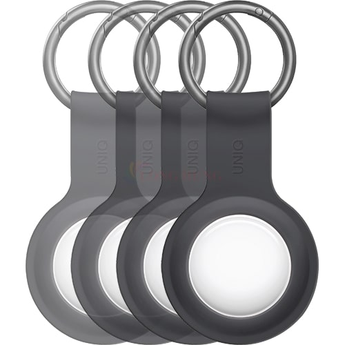 Bao da Uniq Lino Airtag UNIQ-AIRTAGBUN-LINOGRY - Hàng chính hãng