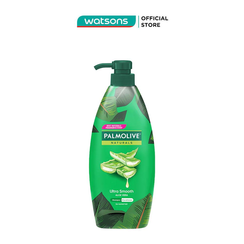 Dầu Gội và Xả Palmolive Naturals Ultra Smooth Aloe Vera 600ml