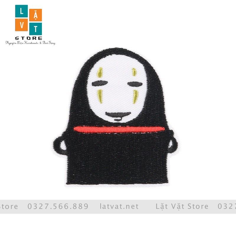 Patch ủi quần áo Vô diện , Sticker miếng dán hình cực kì dễ thương, dán Vali, tủ lạnh