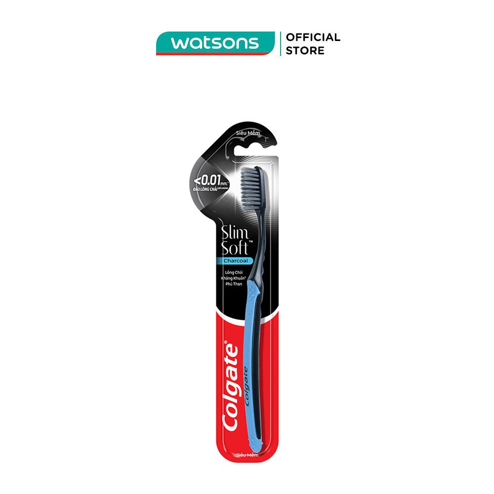 Bàn Chải Đánh Răng Colgate SlimSoft Charcoal Siêu Mềm Mảnh