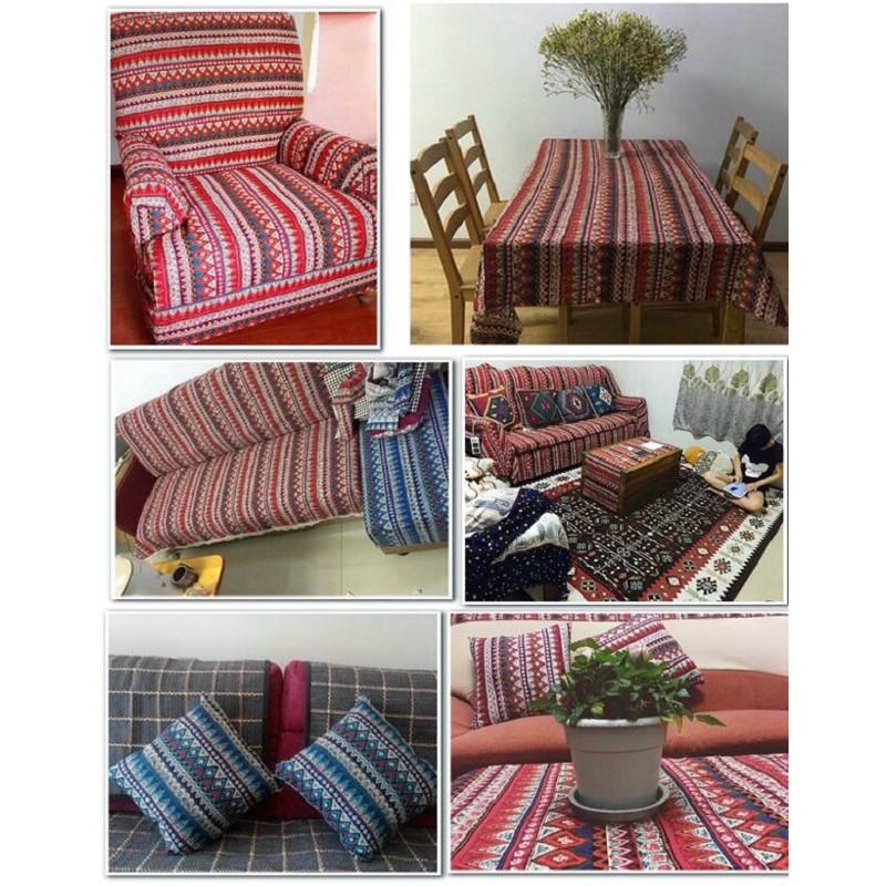 ️️Thảm Thổ Cẩm Phong Cách Bohemian Trang Trí Phòng vintage