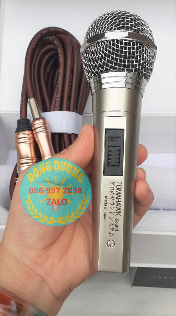 MÍC KARAOKE CÓ DÂY TOMAHAWK - MICRO KARAOK - HÀNG NHẬP KHẨU