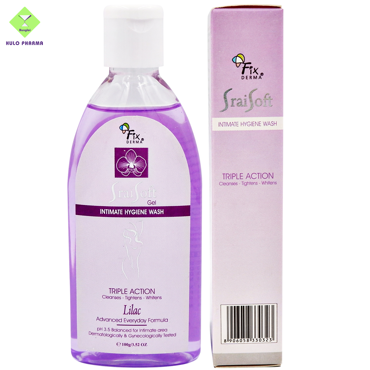 Gel vệ sinh phụ nữ Fixderma Srai Soft Gel – Lilac