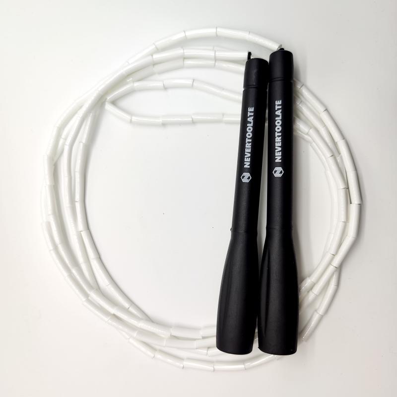 Nevertoolate TPU Hạt mềm Cườm đính cườm với Sao lưu PVC 4mm Tốc độ dây tự do Bỏ qua dây không có Tangle Fitness CrossFit Màu sắc: Hạt TPU và PVC