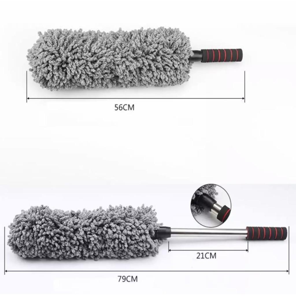 Chổi Đa Năng Lau Bụi, Rửa Xe Ô Tô Cao Cấp DạngTròn Điều Chỉnh Được Độ Dài Dày Dặn Chất Liệu Siêu Thấm Hút
