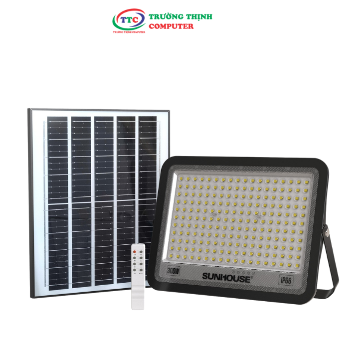 ĐÈN PHA NĂNG LƯỢNG MẶT TRỜI  SPEC SHE-LSPPLSE01.300W