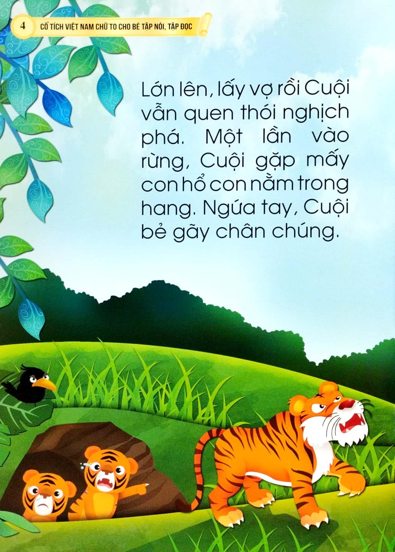 Cổ Tích Việt Nam Chữ To Cho Bé Tập Nói, Tập Đọc - Chú Cuội
