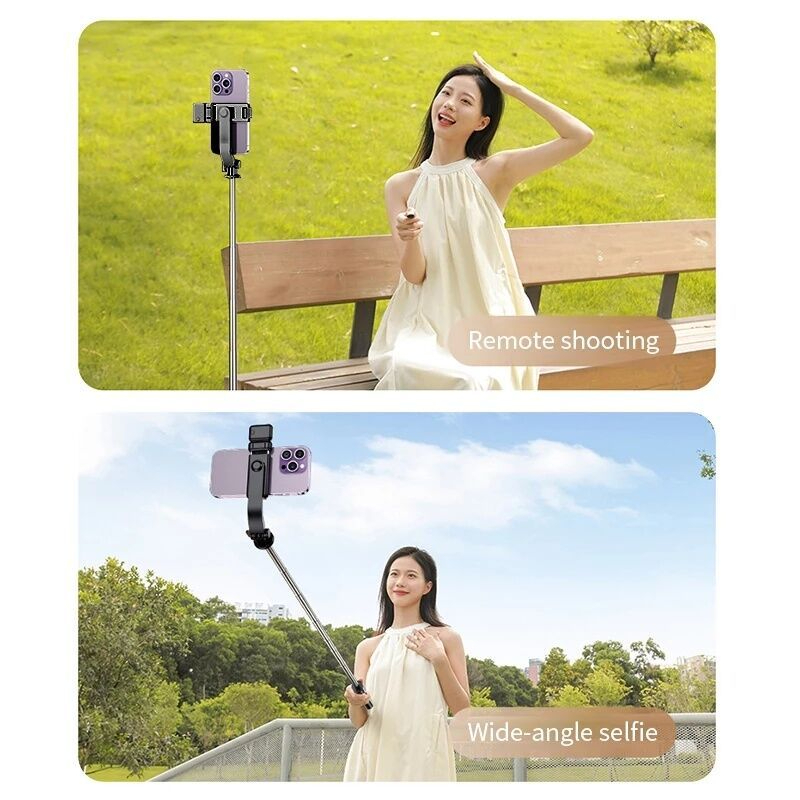 Gậy Tripod chụp ảnh tự sướng Selfie 3 chân gấp gọn 30cm, kéo dài 1M7 điều khiển từ xa có đèn Tripod chụp ảnh livestream - Hàng nhập khẩu