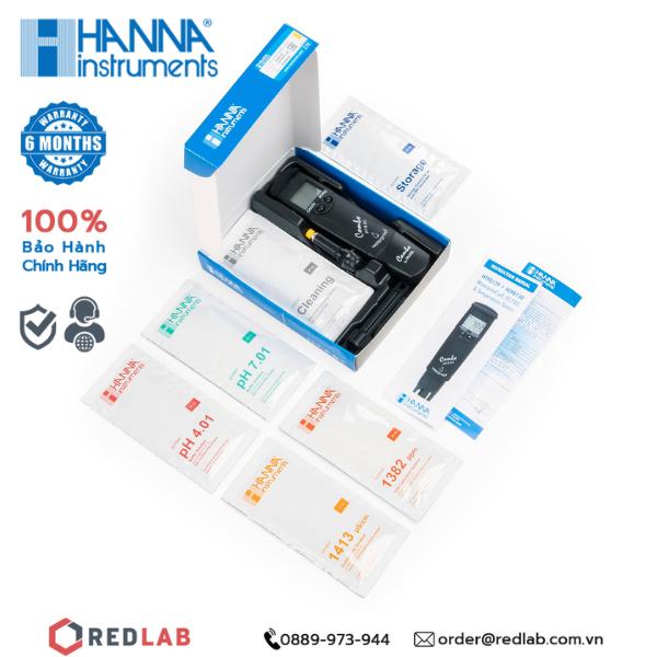 Bút đo pH/Độ dẫn/TDS/Nhiệt Độ thang cao cầm tay Hanna HI98130
