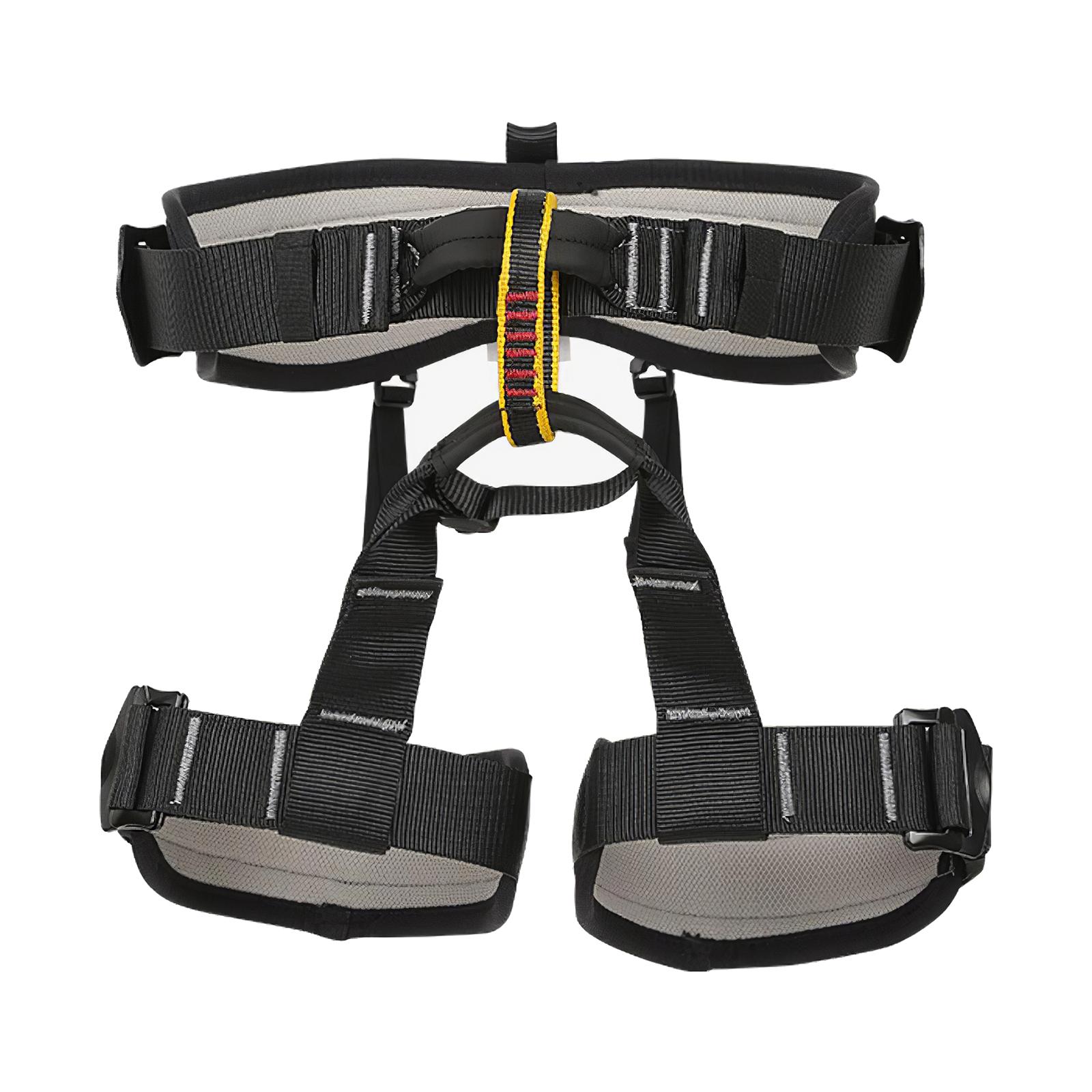 Outdoor Half Body Harness Rock Climbing Tree Rappelling Waist Belt Black L