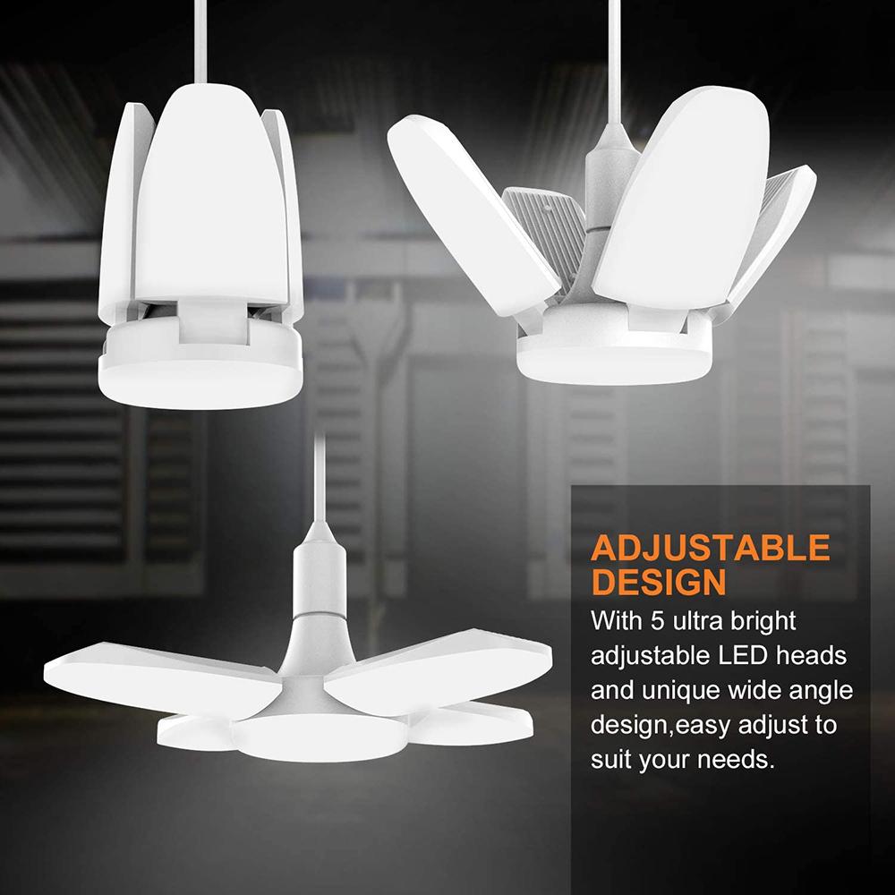 E27 Bóng Đèn LED Cánh Quạt Thời Gian Đèn 85V 265V 28W 90 ° Đèn LED Công Nghiệp Bóng Đèn Cho Gia Đình Âm Trần Nhà Để Xe