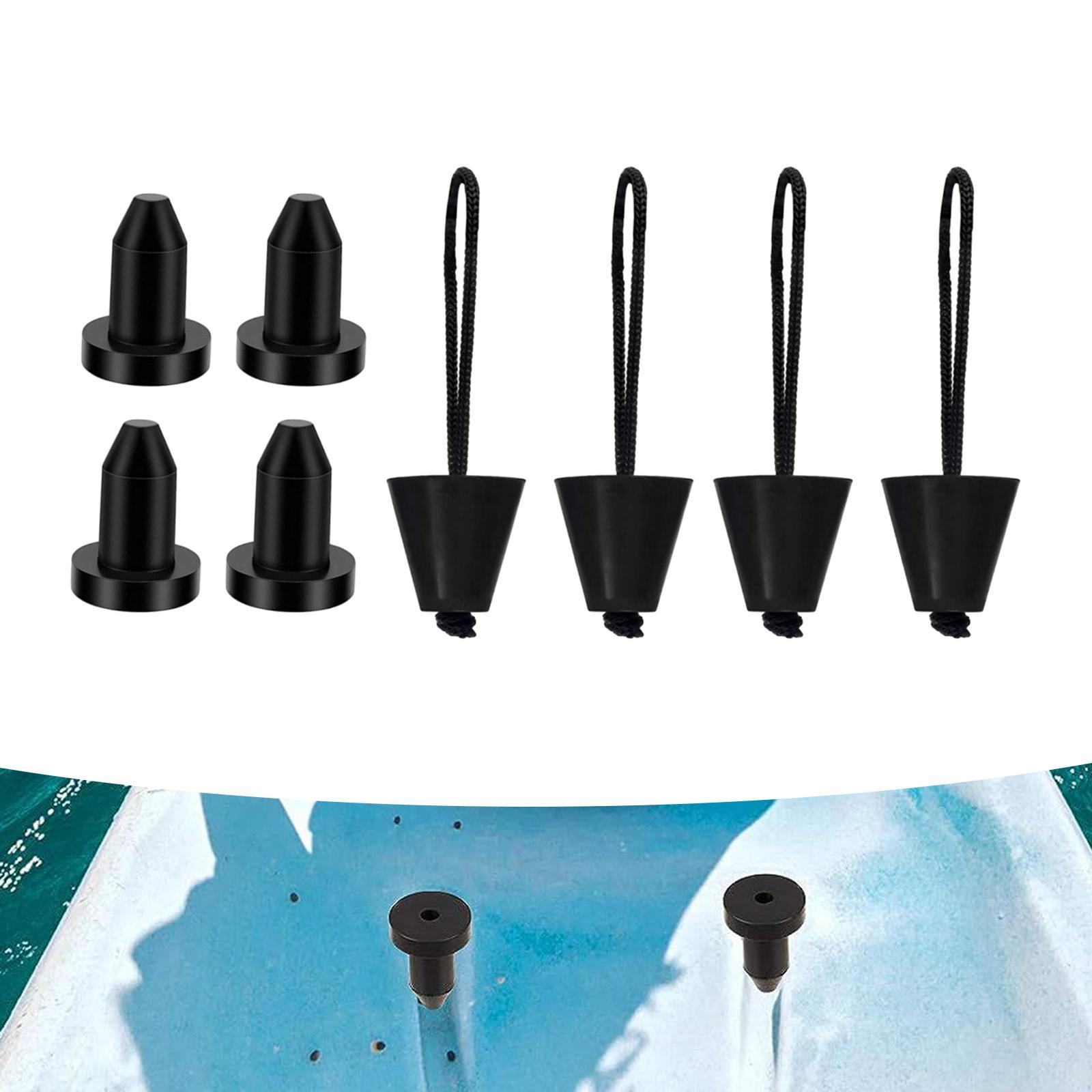8x Kayak Scupper Plug Kayak Drain Plug Accessories Supplies Silicone Drain Holes Stopper Bung for Raft Fishing Boat Canoe