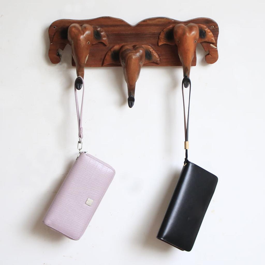 Elephant Head Decorative Coat Hook, Wall Mounted Animal Head Shape Key Rings/Hat/Coat/Pendant Hanger