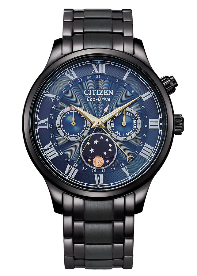 Đồng Hồ Nam Citizen Dây Kim Loại Máy Eco-Drive AP1055-87L - Mặt Xanh (Sapphire)