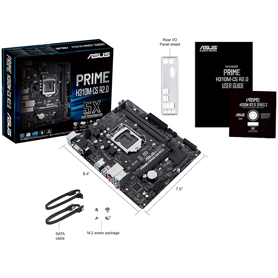 Bo Mạch Chủ Mainboard ASUS PRIME H310M-CS R2.0 - Hàng Chính Hãng