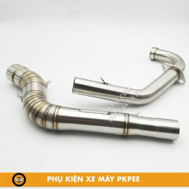 Cổ Pô Tăng R8 Racing 2 Khúc Exciter 150, MX King, Y15ZR Bảo Hành Chất Liệu Inox 304 100% Không Bị Sét