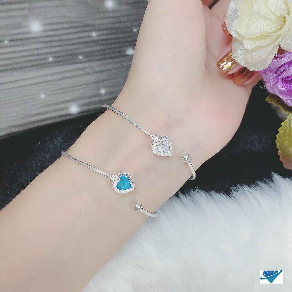 Lắc tay bạc trái tim MS12