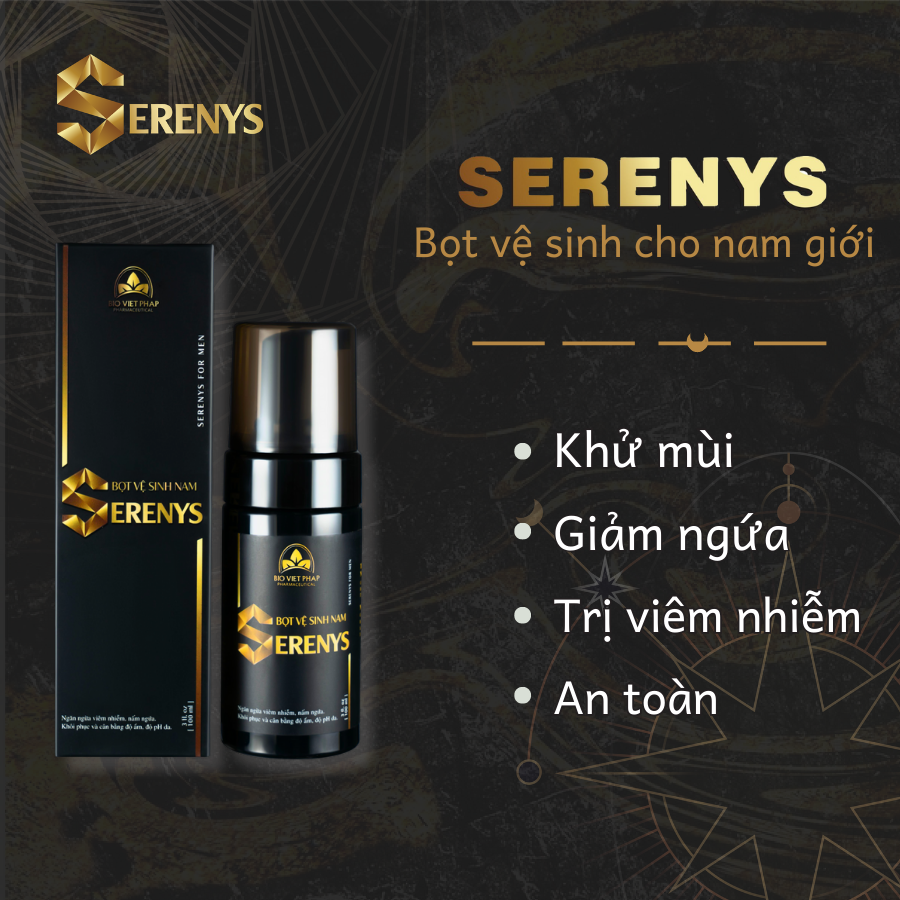 Dung dịch vệ sinh nam Serenys dạng bọt 100ml - Khử mùi hôi ở nam