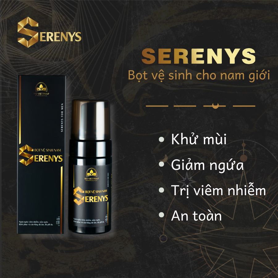 Bọt vệ sinh Serenys 100ml – Ngăn ngừa nấm ngứa ở nam