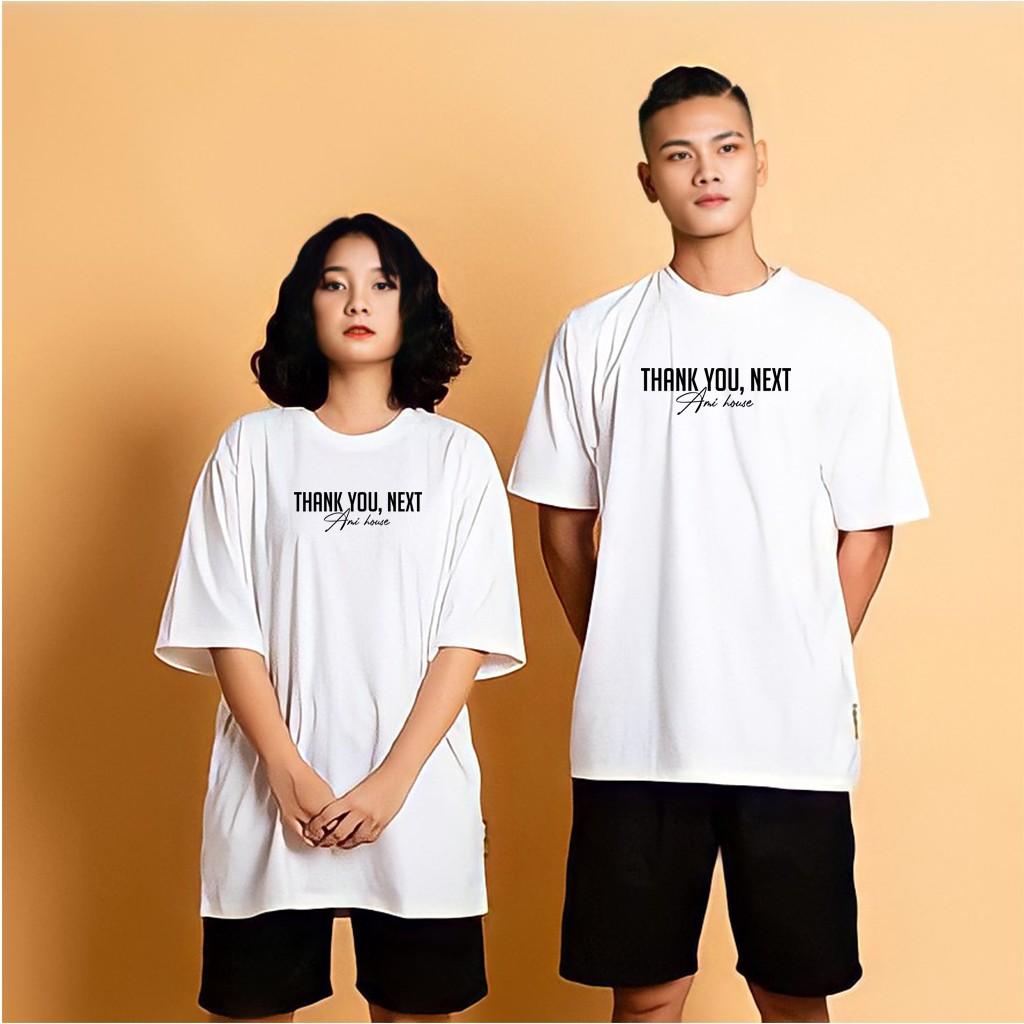 Áo thun tay lỡ AMIHOUSE phông form rộng thank you