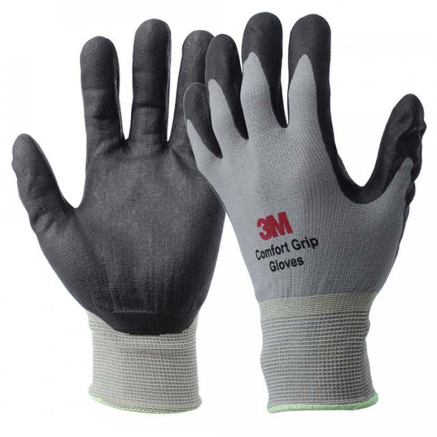 1pc 3M Comfort Grip Glove Nitrile Rubber Protective Gloves Cut Resistance Gloves Work Gloves Stretch Fit Durable Coated Extra Large