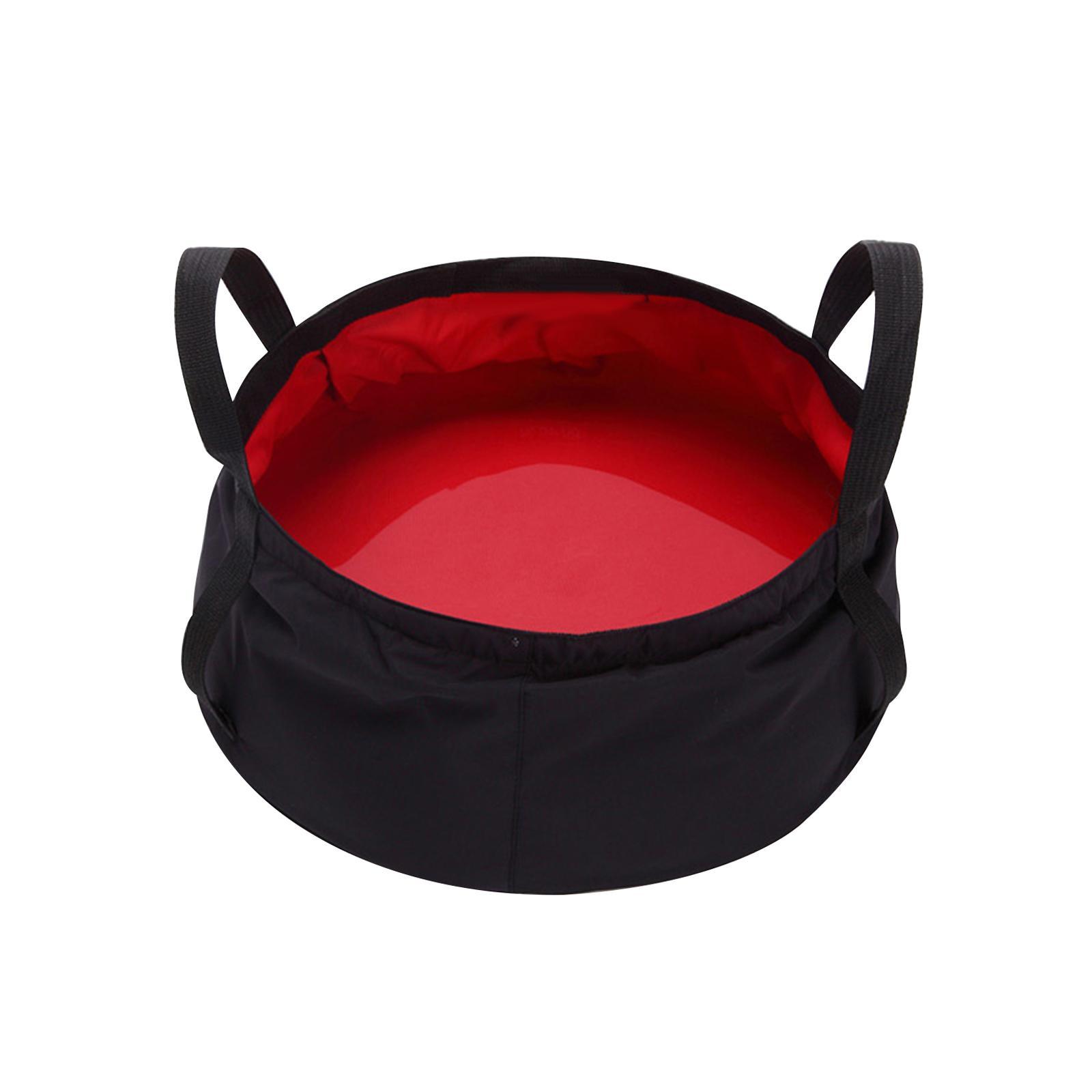 Waterproof Collapsible Water Bucket with Storage Bag Lightweight Water Container Wash Basin for Camping Fishing Backpacking Boat Car Washing