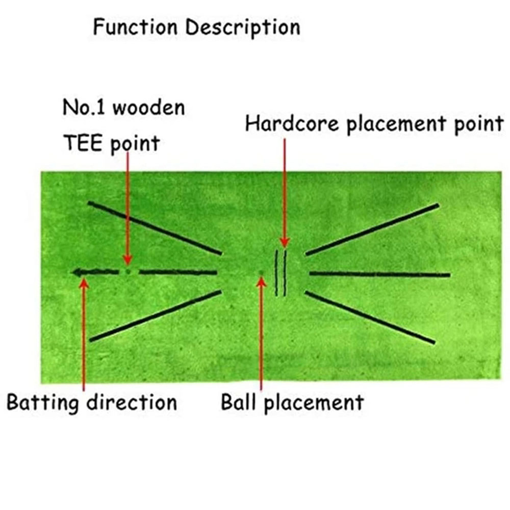 Đệm hỗ trợ, thảm tập chơi đánh golf bằng nỉ siêu bền, tiện lưu trữ