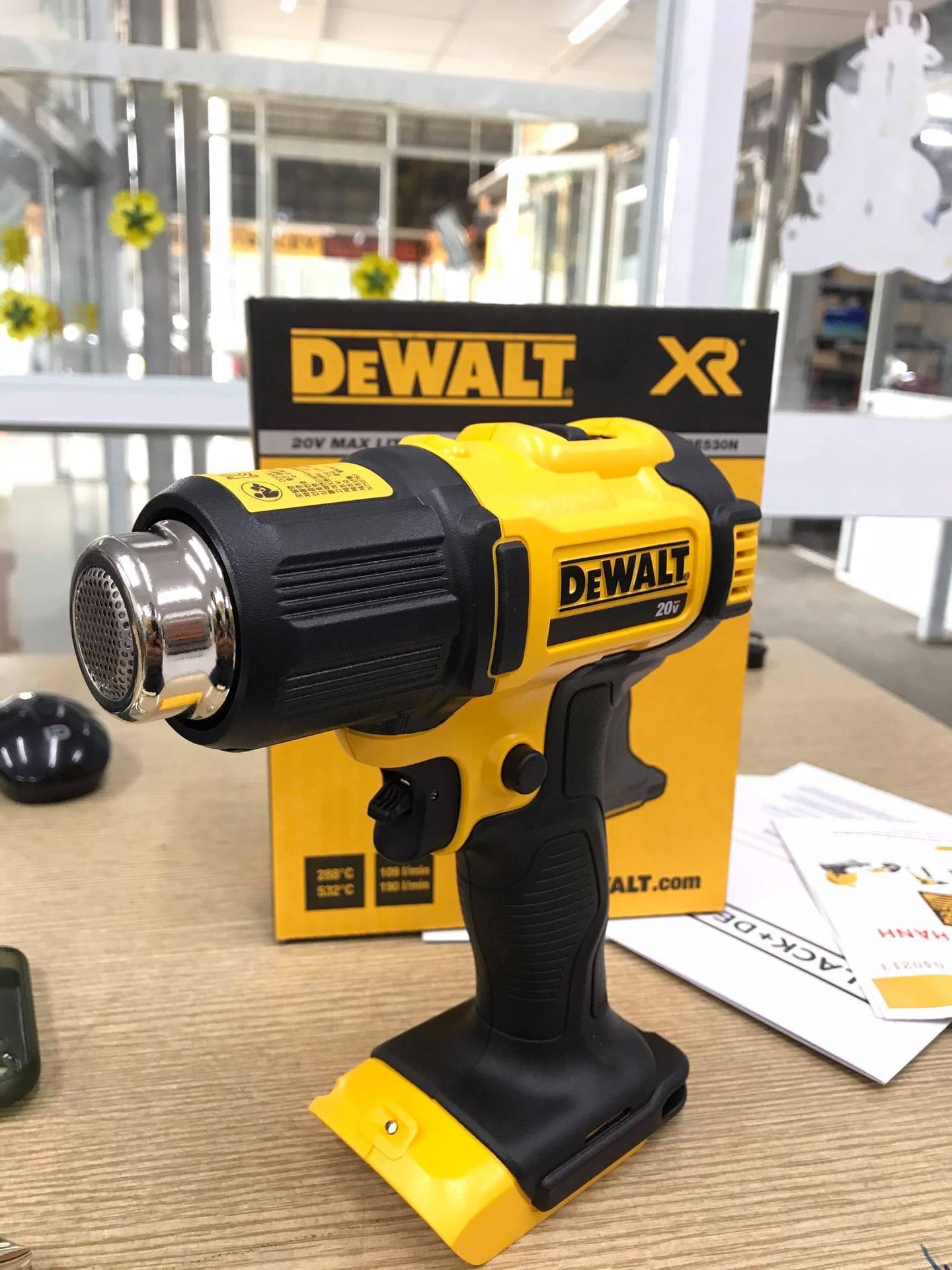 MÁY THỔI HƠI NÓNG PIN CẦM TAY 18V DEWALT DCE530P2- HÀNG CHÍNH HÃNG